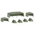 set de 7 tentes militaires