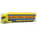 Scania CS20 + semi-rqe Pte engin bâchée "Herbert Köhler Transporte"