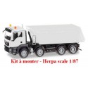 MAN TGS M E6 camion benne blanc 8x4 (kit à monter) - sold out by Herpa