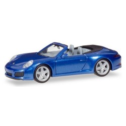 Porsche 911 Carrera 2 Cabrio bleu métallisé (nouveau modèle)