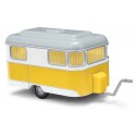 caravane "Brillant Nagetusch" 1958 jaune et blanche
