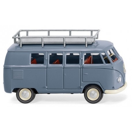 VW T1 (Type II de 1950) minibus avec galerie gris pigeon