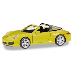 Porsche 911 Targa 4 jaune racing