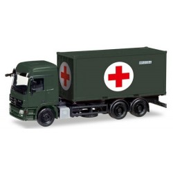 MB Actros L 08 camion Porte container sanitaire  "Bundeswehr"