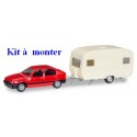Opel Kadett E GLS + caravane - Kit à monter