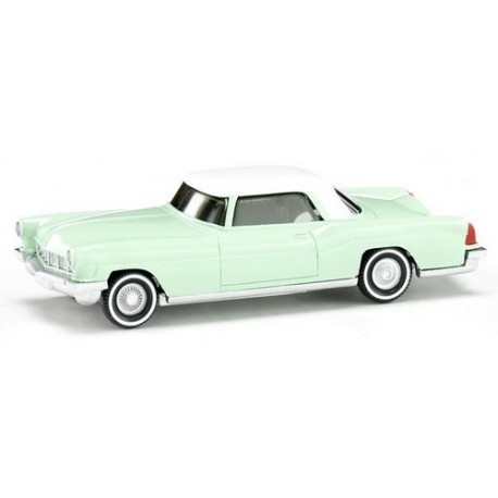 Ford Continental coupé vert clair et toit blanc (1959)