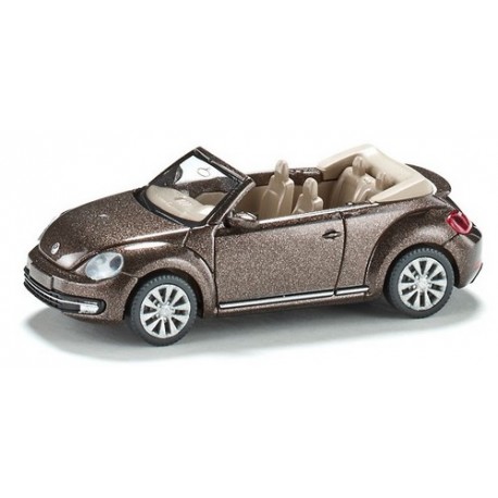 VW Beetle cabriolet ouvert brun café métallisé