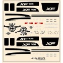 Planche de décalcomanies pour Daf XF 106 (couleur noire)