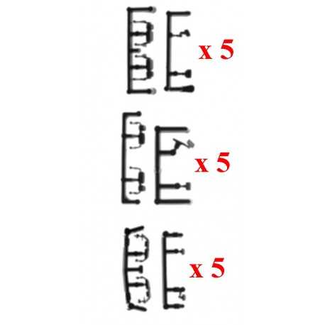 Set de rétroviseurs pour Volvo FH '13 - Iveco Stralis - Daf XF E6 (x 5 de chaque)