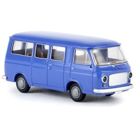 Fiat 238 minibus bleu distant