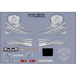 Planche de décalcomanies pour Scania CS (gris argenté)