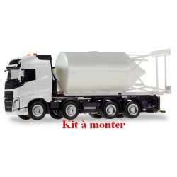 Volvo FH Gl 13 camion 8x4 Porte silo à ciment en blanc (kit à monter)