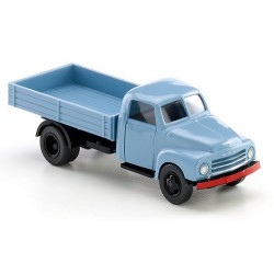 Opel Blitz (1952) camion plateau à ridelles bleu ciel