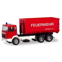 Man F8 camion Porte benne déposable "Feuerwehr"