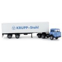 Krupp SF380 + semi-remorque porte container 40' "Krupp Stahl"