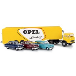 MB LPS 338 + semi-remorque Porte autos "Opel" (avec 3 voitures)