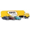 MB LPS 338 + semi-remorque Porte autos "Opel" (avec 3 voitures)