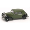 Citroen Traction berline 11A de 1935 vert olive et noire