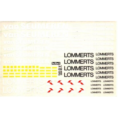 Set de marquages "Van Seumeren - Lommerts" (Auto-collants)