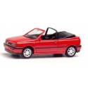 VW Golf III (1991) cabriolet ouvert rouge