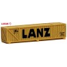 caisse en bois de transport sur chevalet pour machine "Lanz" (modèle en résine)