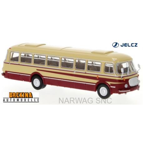 Autobus JZS Jelcz 043 beige à bandes rouges (1960)