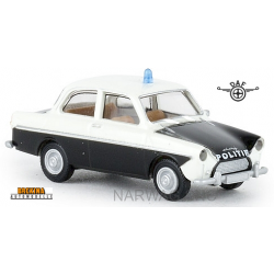 Daf 750 berline 2 portes "Politie" noire et blanche (1960)