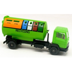 MB 814 camion Porte container de recyclage