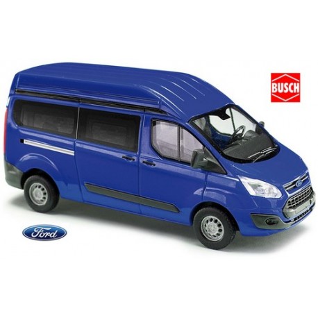 Ford Transit Custom Phase 1 minibus court et surélevé bleu