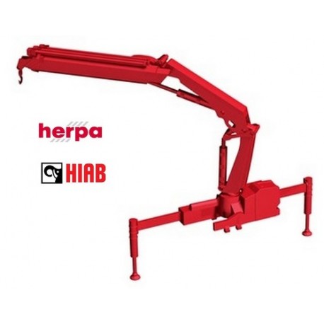 Grue Hiab X-HIPRO 232 E-3 rouge avec crochet