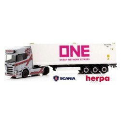 Scania CR 20 HD + semi-remorque Porte container frigo 40' "One" (Graf Transport)