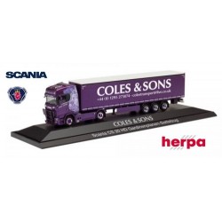 Scania CS 20 HD + semi-remorque tautliner "Coles & Sons" (GB)