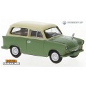 Trabant P50 Kombi (1960) vert et toit beige clair