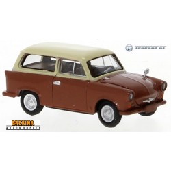 Trabant P50 Kombi (1960) brun et toit beige clair