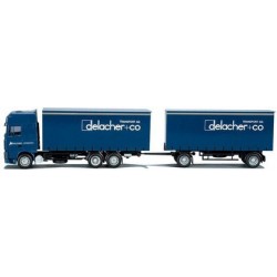 Daf 95 XF SSC camion + rqe tautliner Delacher & Co