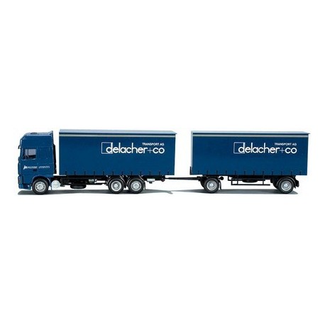 Daf 95 XF SSC camion + rqe tautliner Delacher & Co