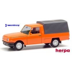 Wartburg 353 Trans '85 pick-up orange bâché
