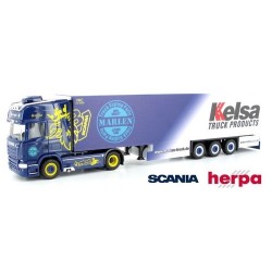 Scania R 13 TL + semi-remorque frigorifique "Heide Logistik - Kelsa"
