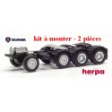 Set de 2 châssis Tracteur lourd Scania CS/CR 4 essieux - kit à monter