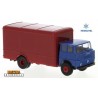 Henschel HS 16 TL camion fourgon neutre (1962) bleu et rouge foncé