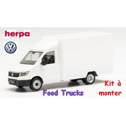 VW Crafter fourgon "Food Truck" blanc (kit à monter) - hayon ouvrant