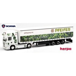 Scania R 13 TL + semi-remorque tautliner "Pfeiffer - Andreas Schubert Transport"