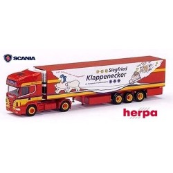 Scania 4er TL + semi-remorque frigorifique "Klappenecker"