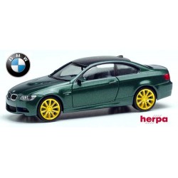 BMW M3 (E92 - 2007)  vert british métallisé et jantes dorées