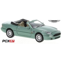 Aston Martin DB7 Volante  cabriolet ouvert (1994) vert clair métallisé conduite à droite - Gamme PCX87