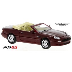 Aston Martin DB7 Volante  cabriolet ouvert (1994) rouge foncé métallisé conduite à droite - Gamme PCX87