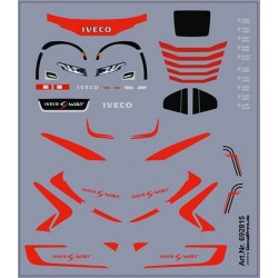 Planche de décalcomanies pour Iveco S-way rouge
