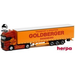 Iveco S-Way + semi-remorque tauteliner "Golberger Transport" (A)