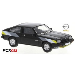 Opel Manta B coupé (1978) noir à bandes grises et jaunes  - Gamme PCX87