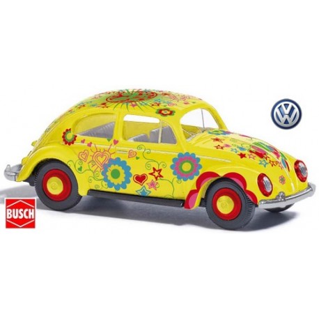 VW Cox "Hippie - Peace and Flower"